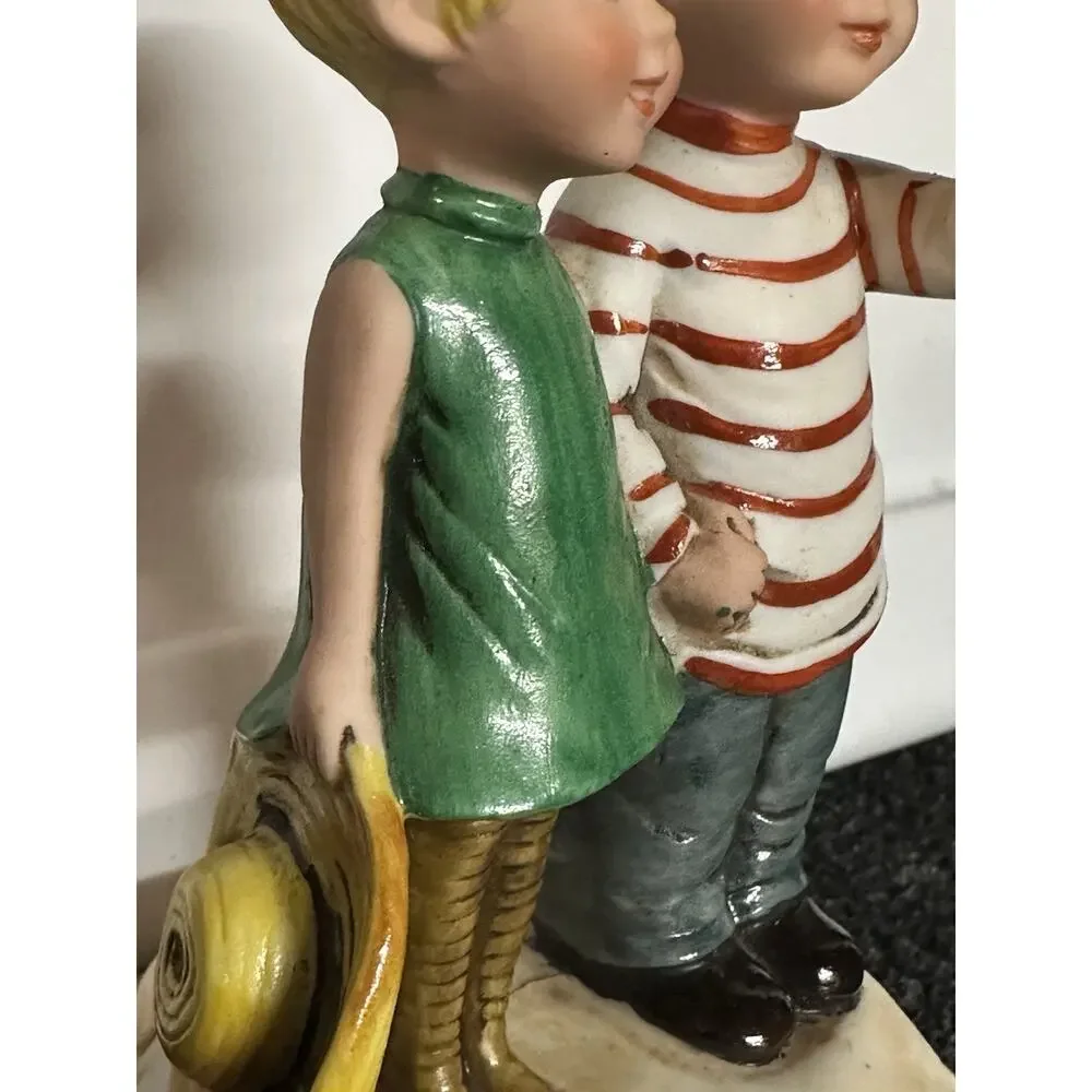 Vintage 1974 Gorham Moppets Wind Up Music Fran Mar Children At Beach